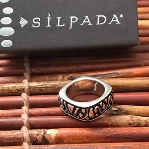 Silpada Sterling Silver Square Ring Size 6
